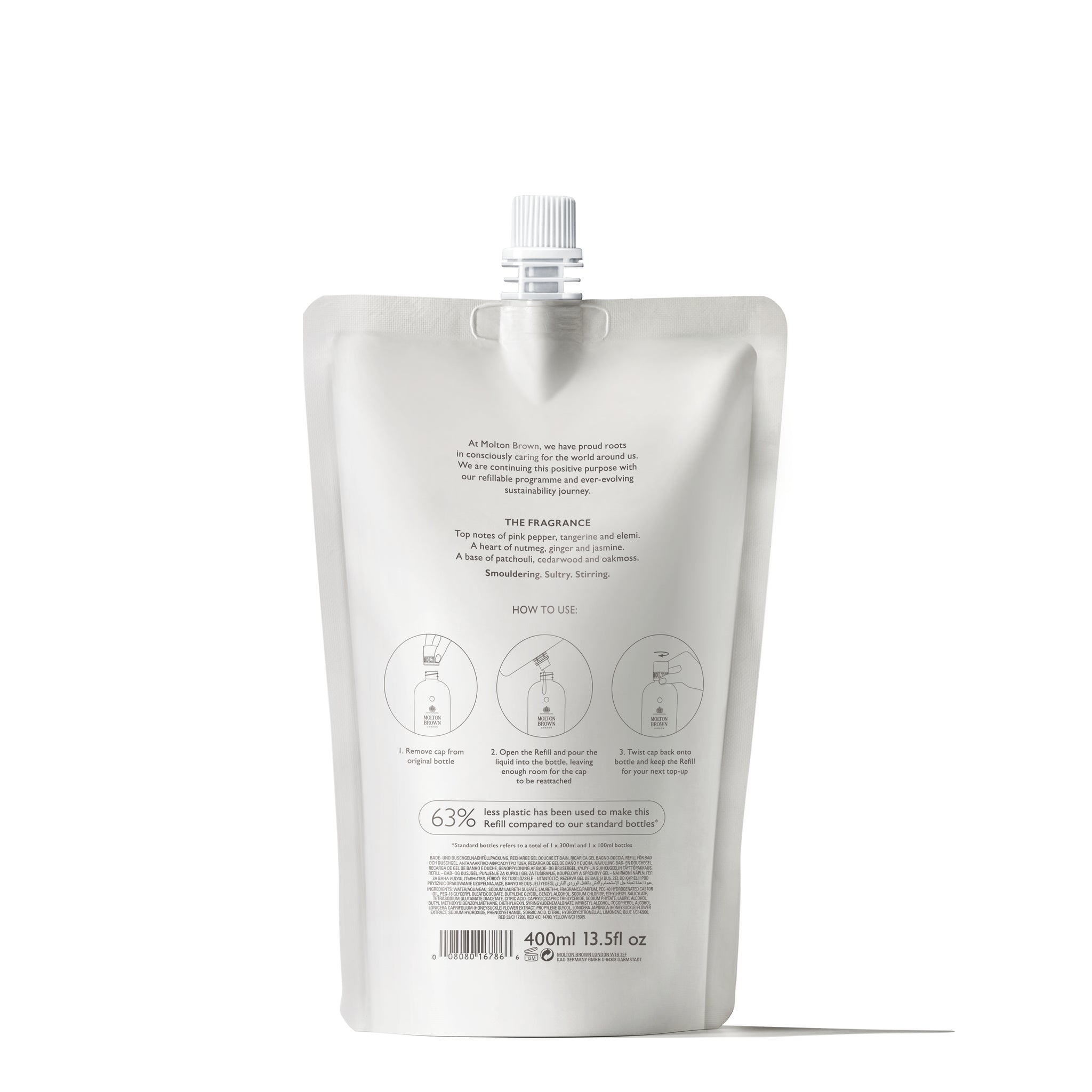 Molton Brown Fiery Pink Pepper Bath & Shower Gel Refill 400ml