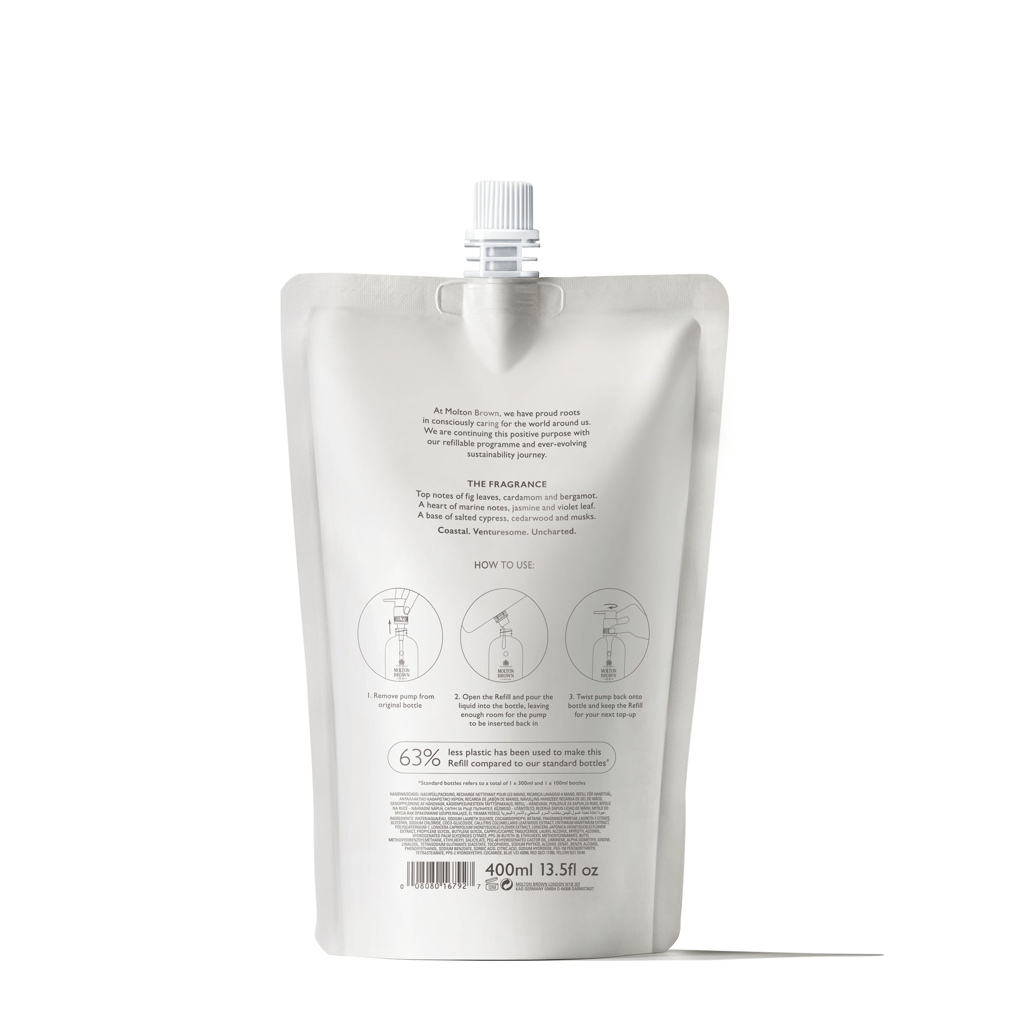 Molton Brown Coastal Cypress & Sea Fennel Fine Liquid Hand Wash Refill 400ml