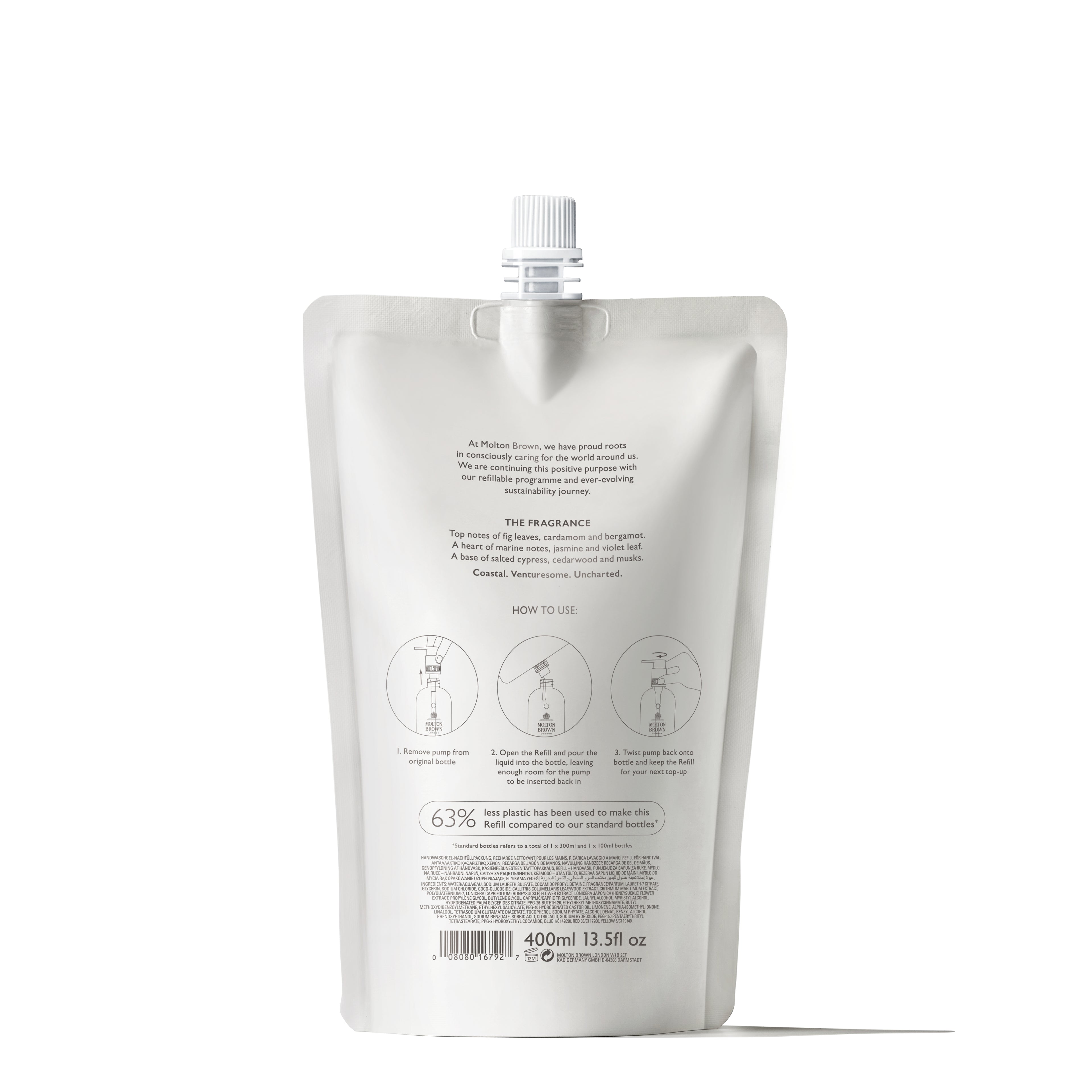 Molton Brown Coastal Cypress & Sea Fennel Fine Liquid Hand Wash Refill 400ml