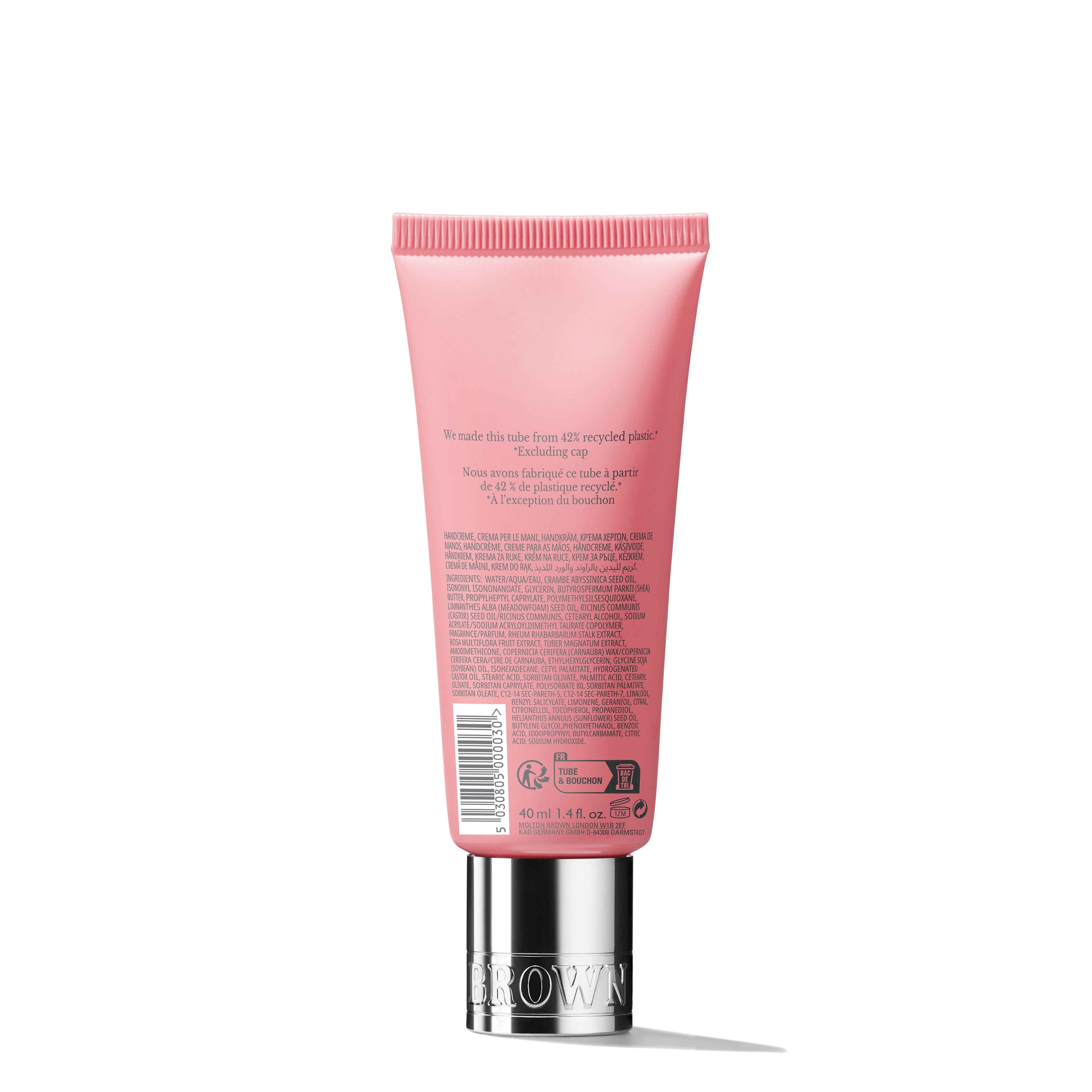 Delicious Rhubarb & Rose Hand Cream 40ml